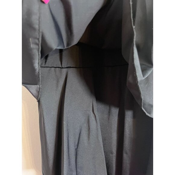 Fit 4 U Swim Women 10 Black 1 Piece Tiered Neutral Beach Travel Minimalist Retro - Picture 6 of 13